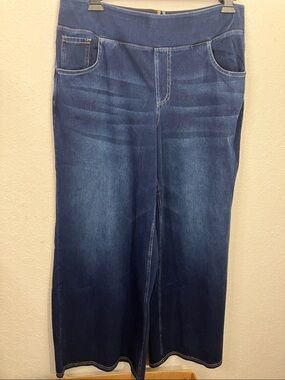 Halara Flex™ High Waisted Pockets Baggy Wide Leg Washed Casual Jeans